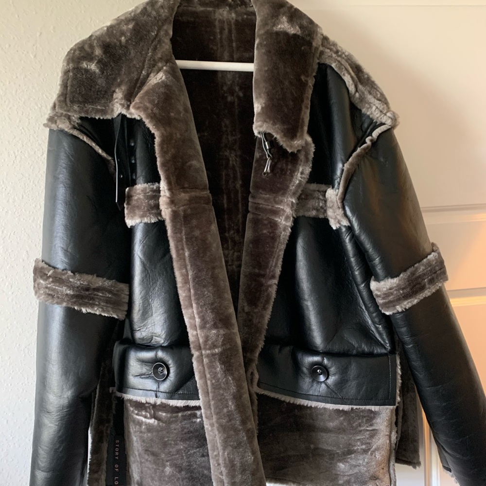 Oversized Moto Jacket from ASOS
